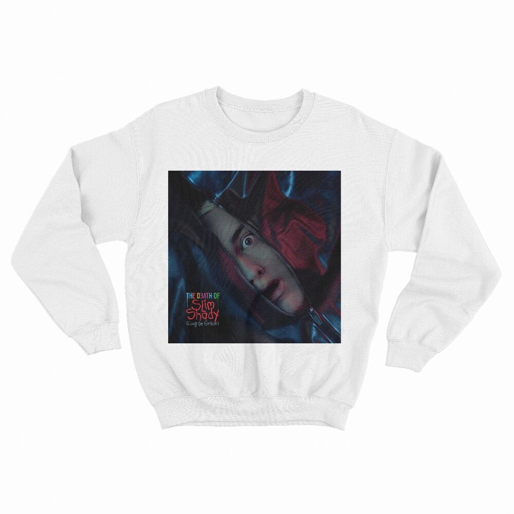 The Death of Slim Shady White Sweatshirt